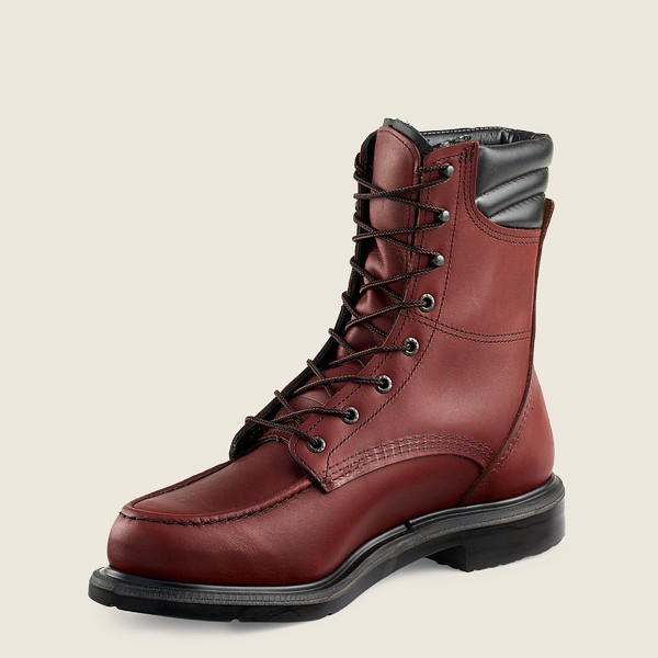 Red Wing Work Boots Supersole® - 8-inch Soft Toe - Burgundy - Mens ENM964812